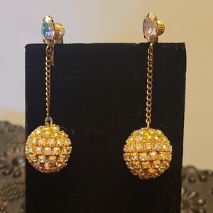 Vintage AB Disco Ball Earrings